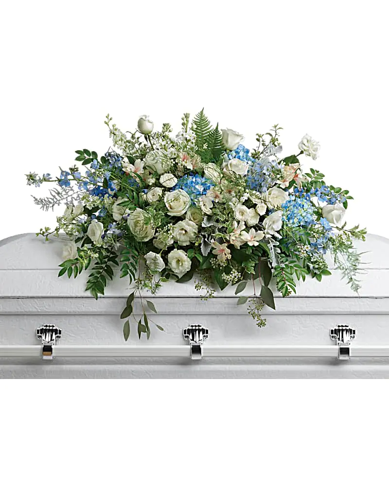 Soft and Delicate Casket Spray