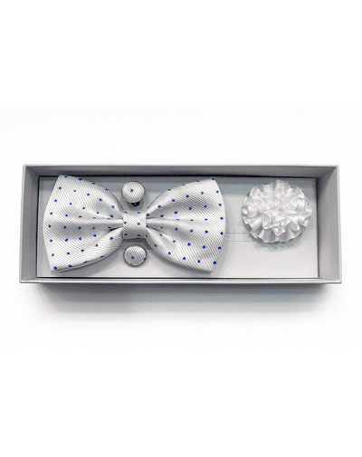 humita 4 piezas blanco cuadros