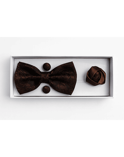 humita 4 piezas cafe estampado