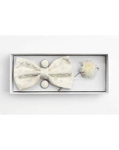 humita 4 piezas blanco ziczac