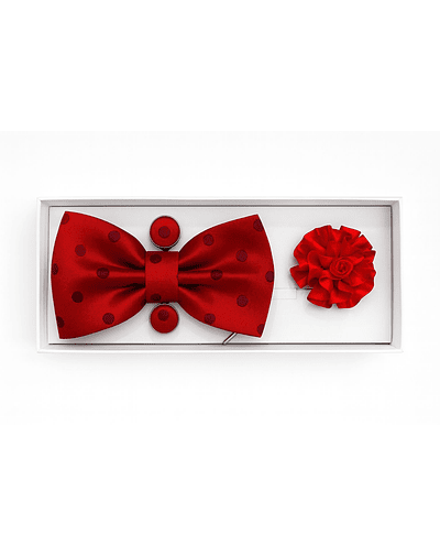 HUMITA 4 PIEZAS ROJO PUNTOS