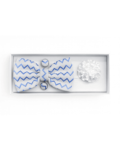 HUMITA 4 PIEZAS BLANCO ZICZAC AZUL