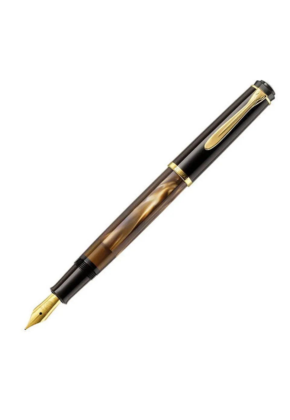 Pluma M200 plumín F café marmol 1