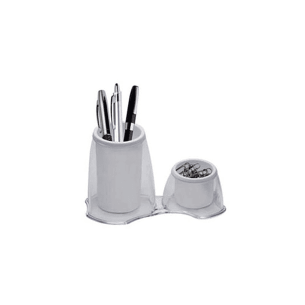 Lapicero y Porta Clips Blanco 1