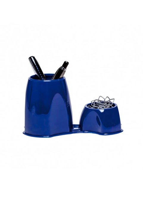 Lapicero y Porta Clips Azul