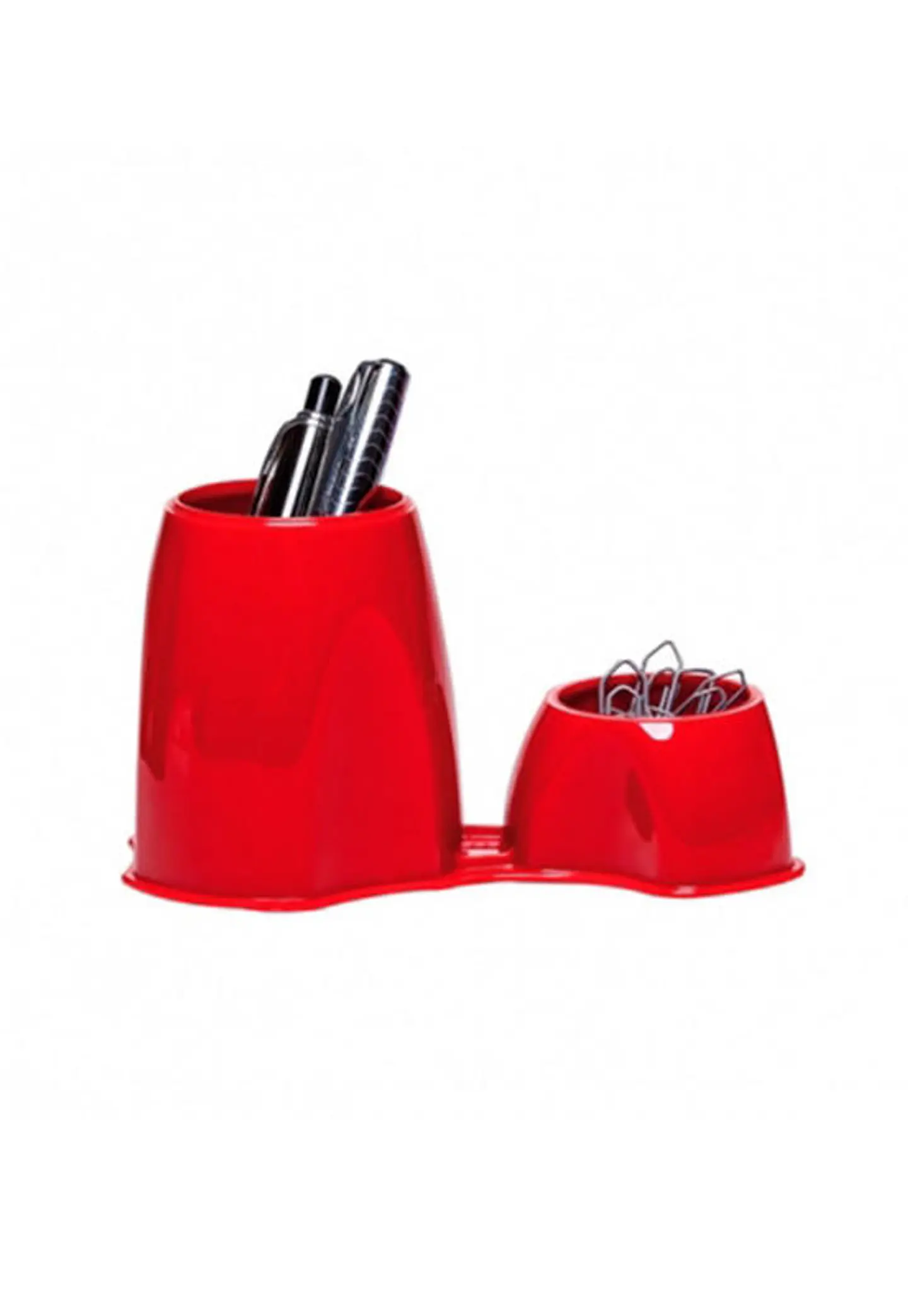 Lapicera y Porta Clips Burdeo 1
