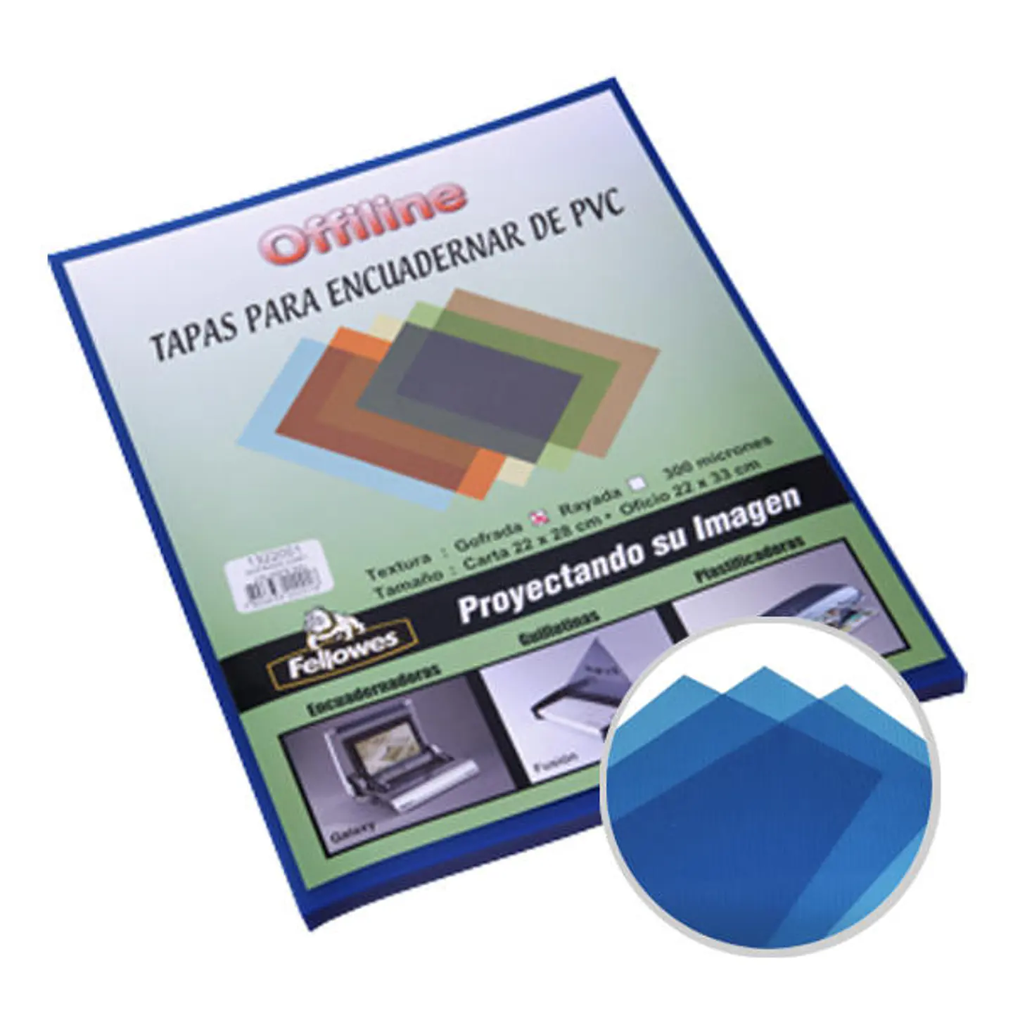 Tapa Rayada Celeste Carta 50 Unidades 1