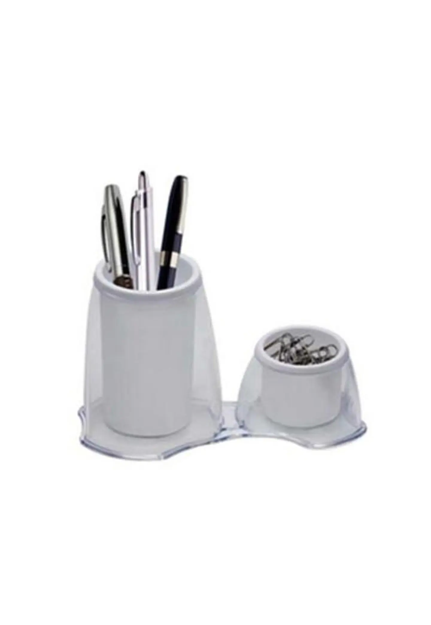 Lapicero y Porta Clips Blanco 2