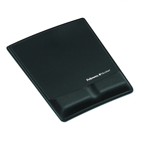 Mouse Pad Reposa / Apoya Muñecas Negro Cuero