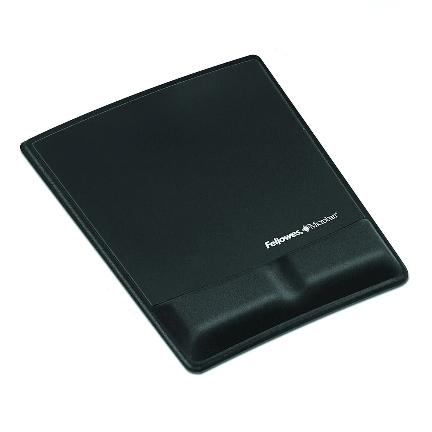 Mouse Pad Reposa / Apoya Muñecas Negro Cuero 1