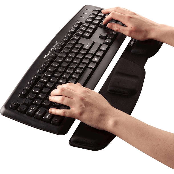 Reposa teclado negro hilado