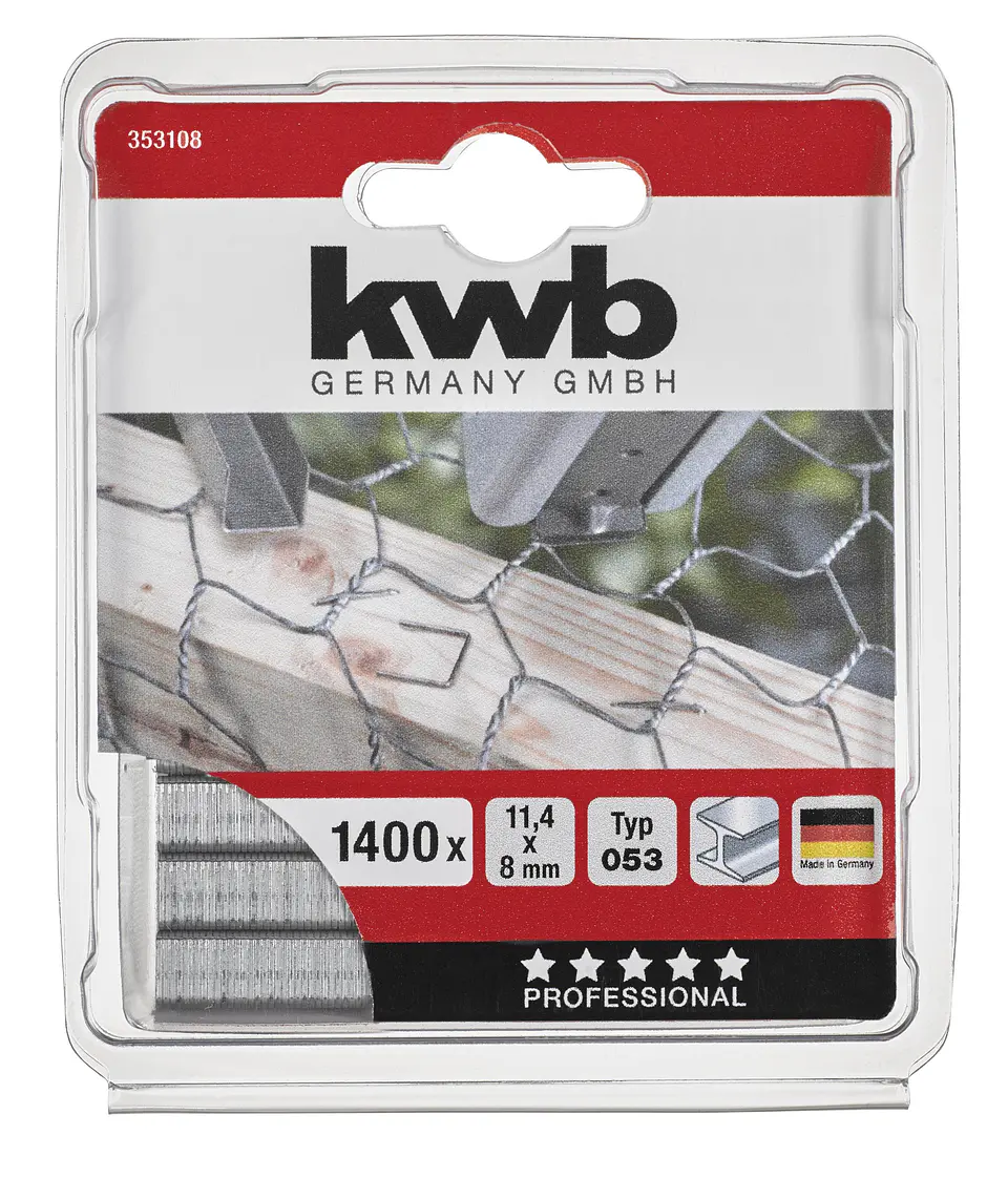 Grapas Typ50 8 mm 1400 unidades KWB 1