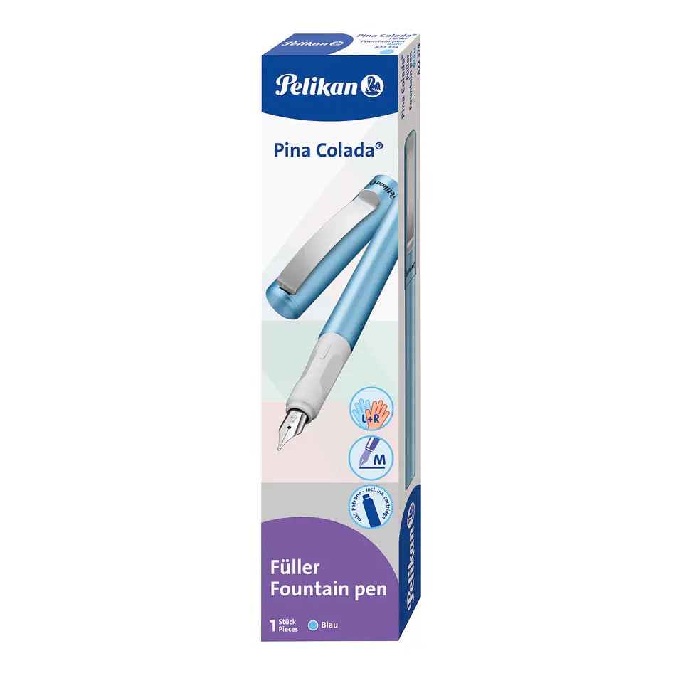Pluma Pelikan Piña Colada Azul 5
