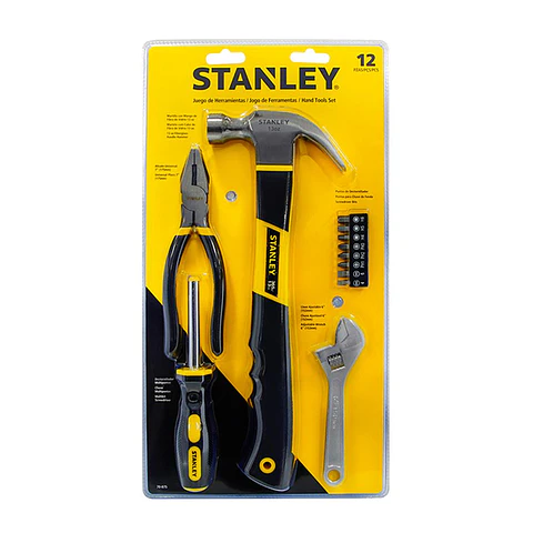 Set 12 Piezas Herramientas Manuales Stanley 70-875
