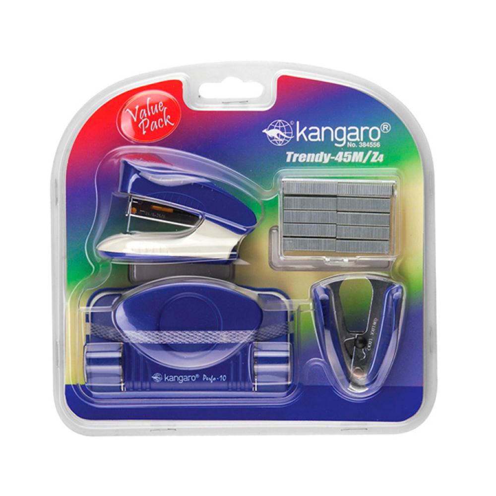 Set Perforadora + Corchetera + Saca Corchetes 45M/Z4 Azul