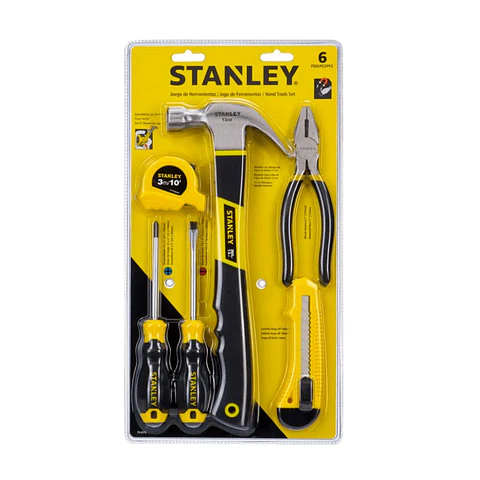 Set 6 Piezas Herramientas Manuales Stanley 70-879