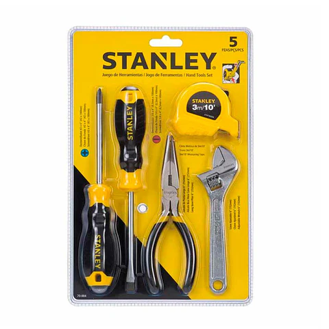 Set 5 Piezas Herramientas Manuales Stanley 70-884