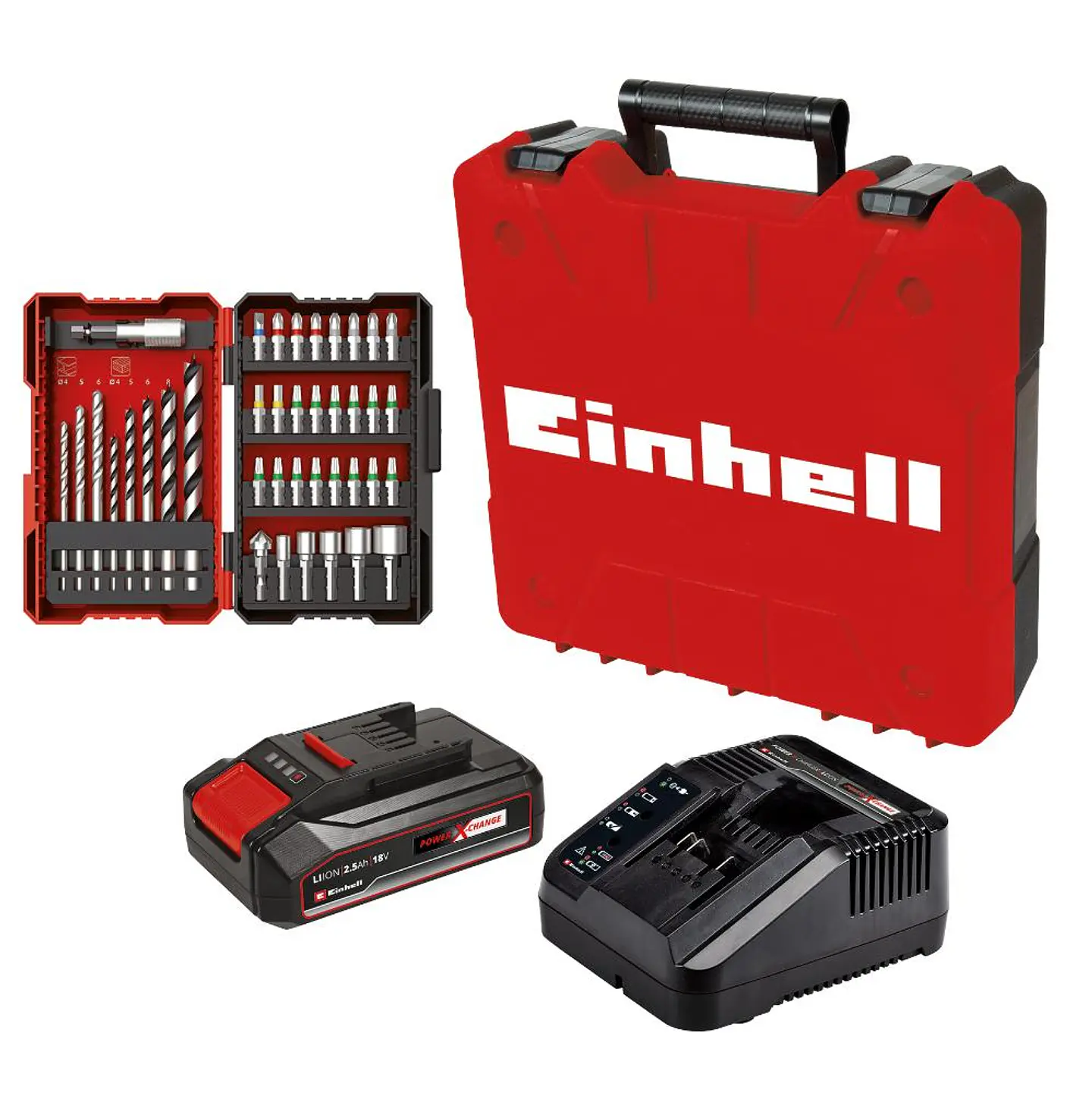 Taladro Inalámbrico +39 Accesorios + Batería y cargador Einhell 4