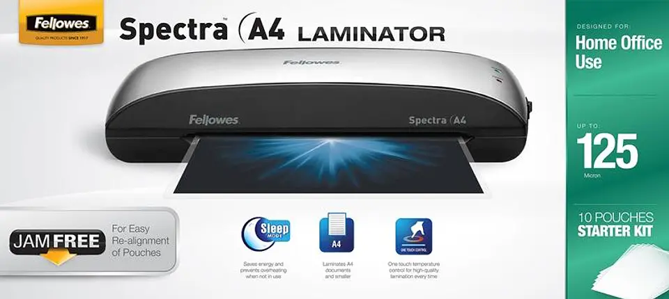 Termolaminadora / Plastificadora Spectra A4 Fellowes Gris 6