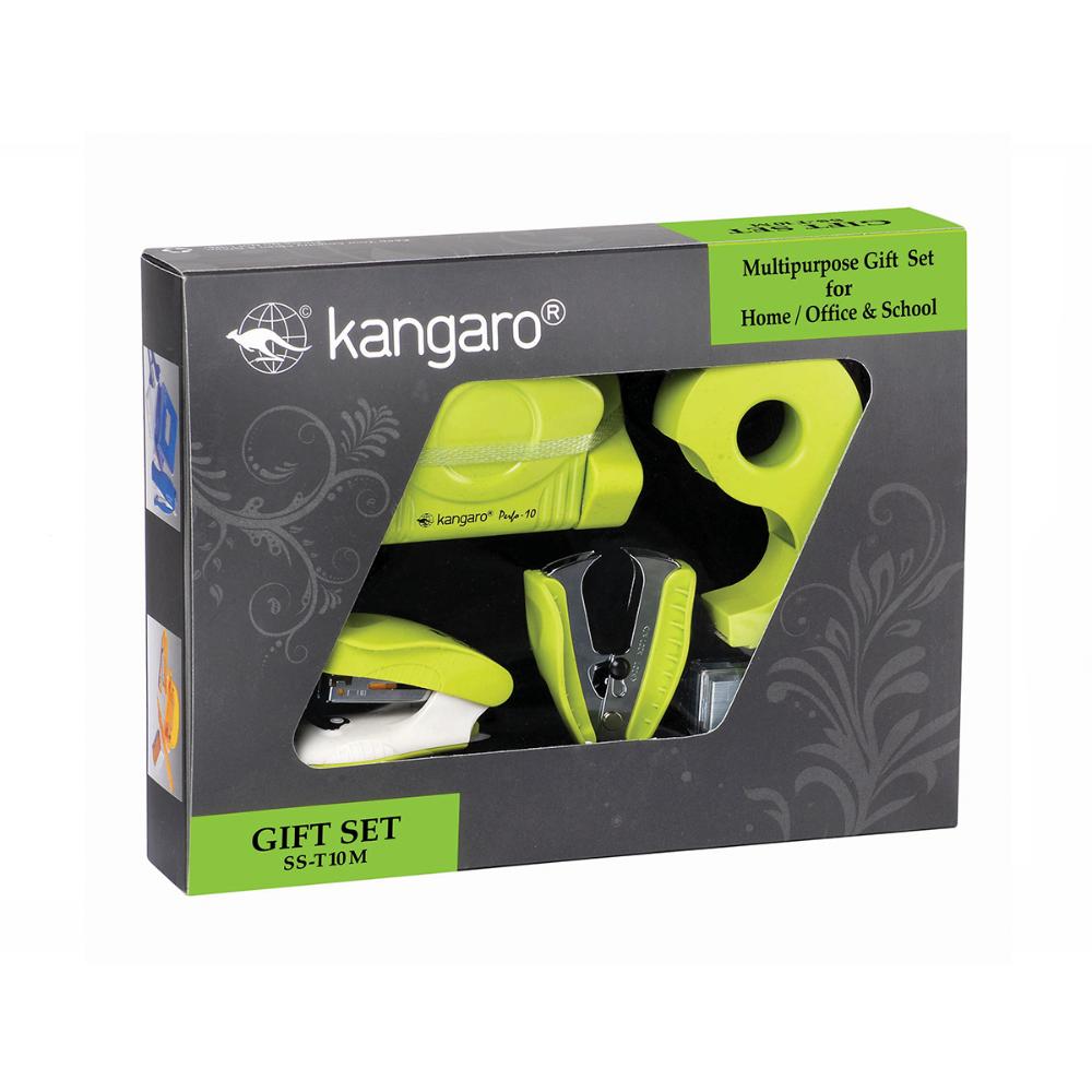 Set Perforadora + Corchetera + Disp de Cinta T10M Verde