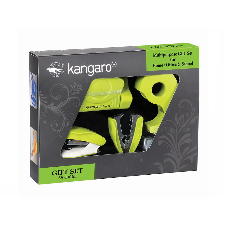 Set Perforadora + Corchetera + Disp de Cinta T10M Verde 1