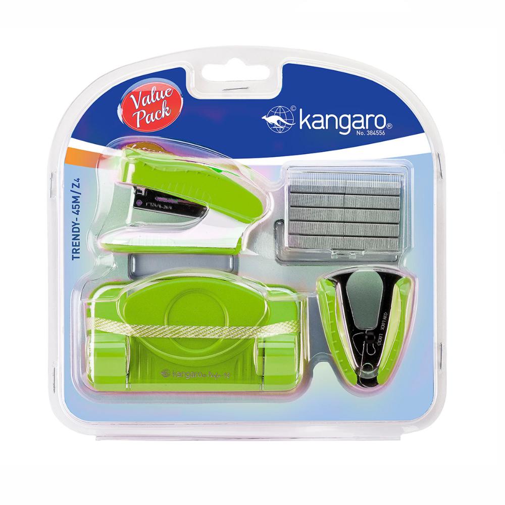 Set Perforadora + Corchetera + Saca Corchetes 45M/Z4 Verde