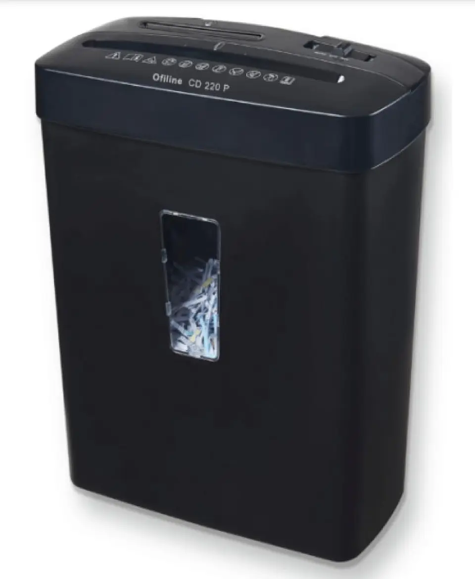 Destructora / Trituradora de Documentos CD220P 6 Hojas 11 lt 1