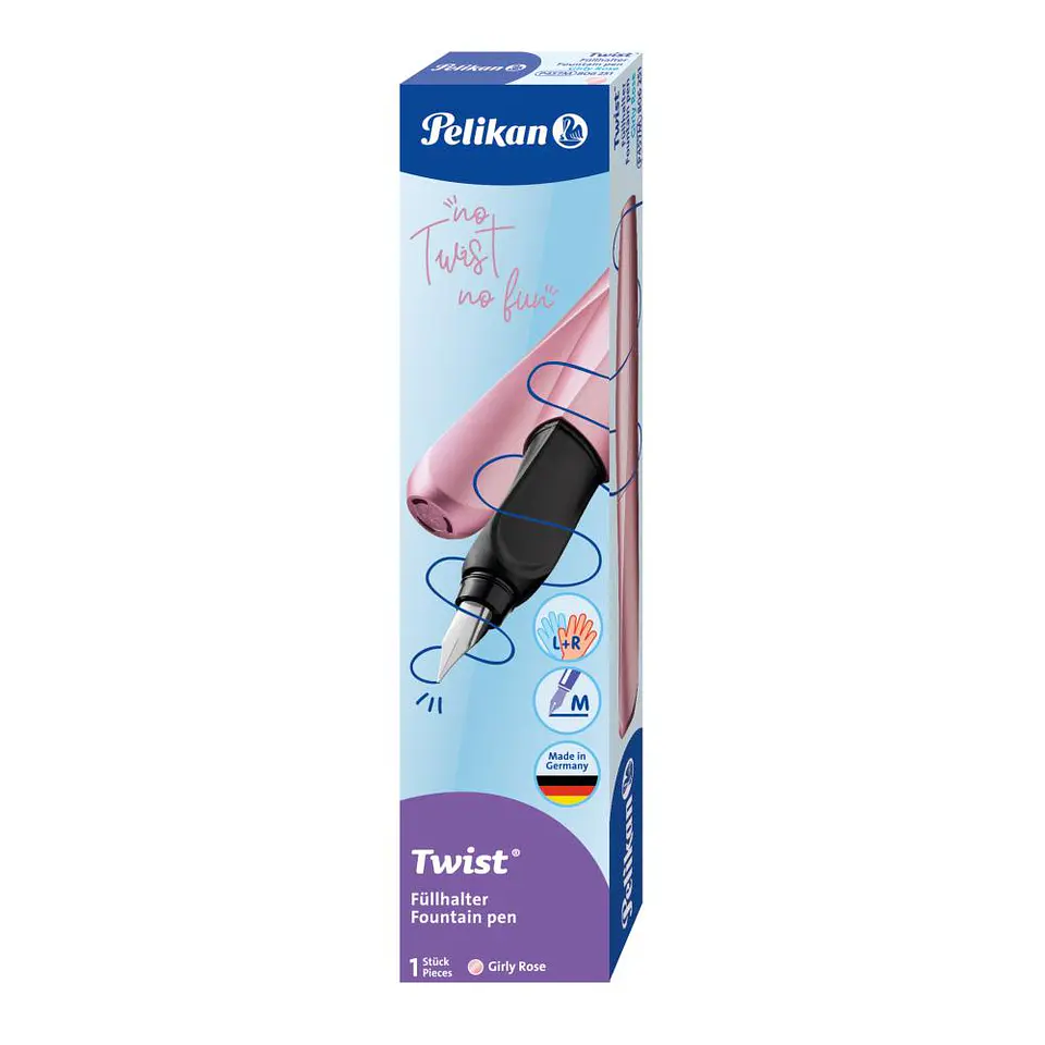 Pluma Twist estilográfico Pink 3