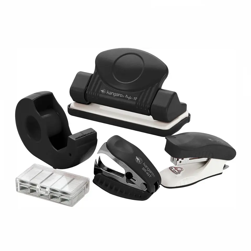 Set Perforadora + Corchetera + Disp de Cinta 10M/Z5 Negro 1