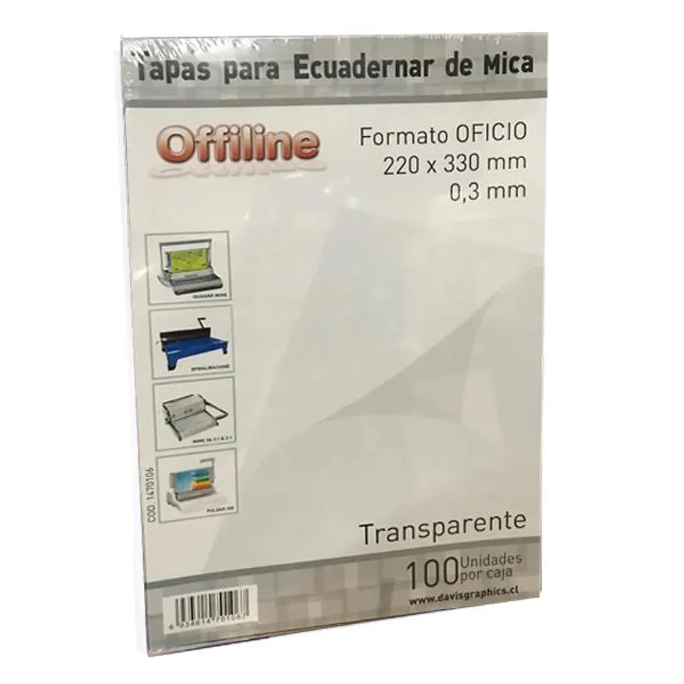Tapa para encuadernar Mica Amarilla Oficio 100 Unidades 1