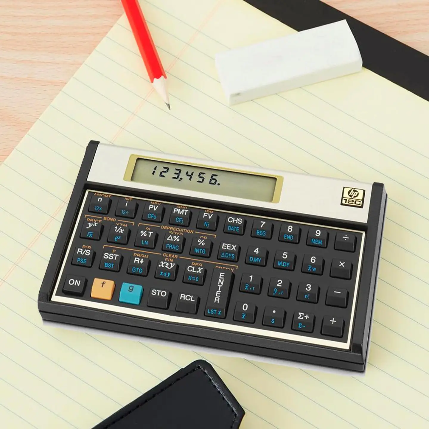 Calculadora HP Financiera 12C Negro/Oro 1