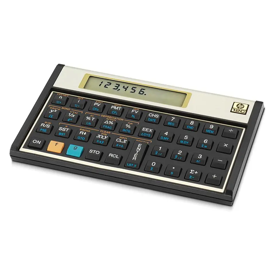 Calculadora HP Financiera 12C Negro/Oro 3
