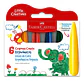 Crayón de Cera / Fácil Agarre 6 colores Faber Castel - Miniatura 1