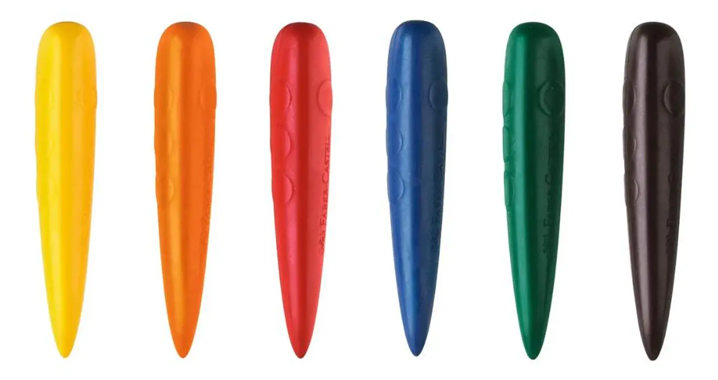 Crayón de Cera / Fácil Agarre 6 colores Faber Castel 3
