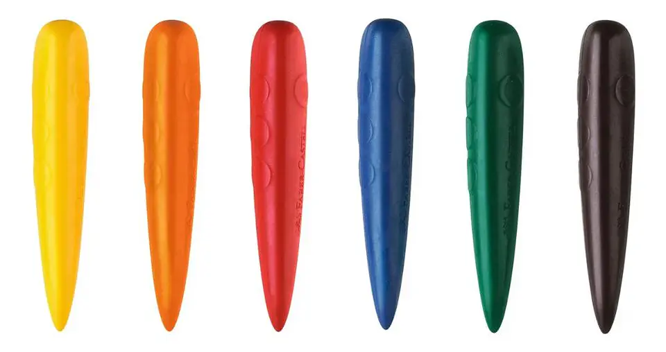 Crayón de Cera / Fácil Agarre 6 colores Faber Castel 3