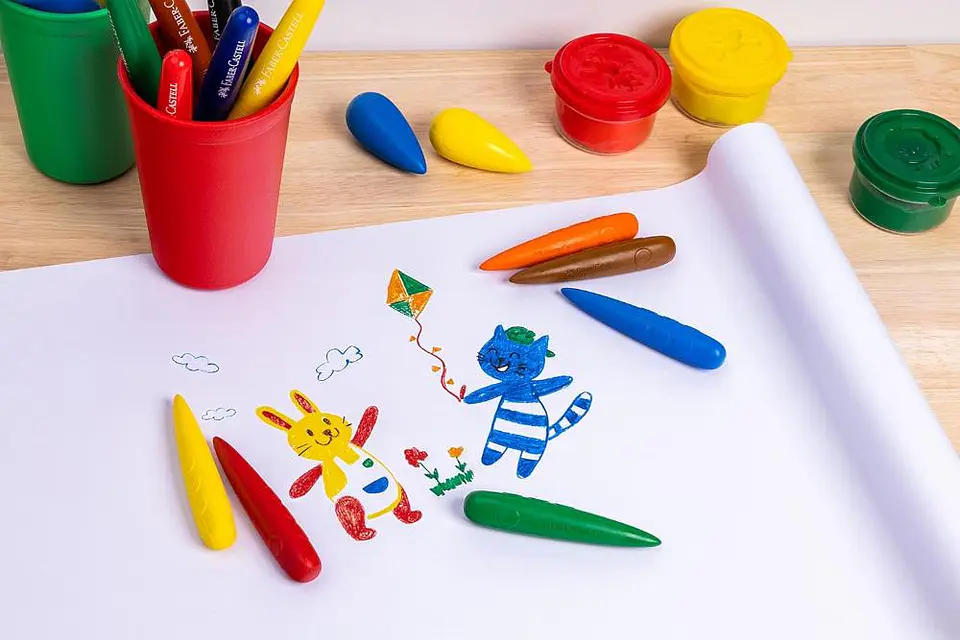 Crayón de Cera / Fácil Agarre 6 colores Faber Castel 6