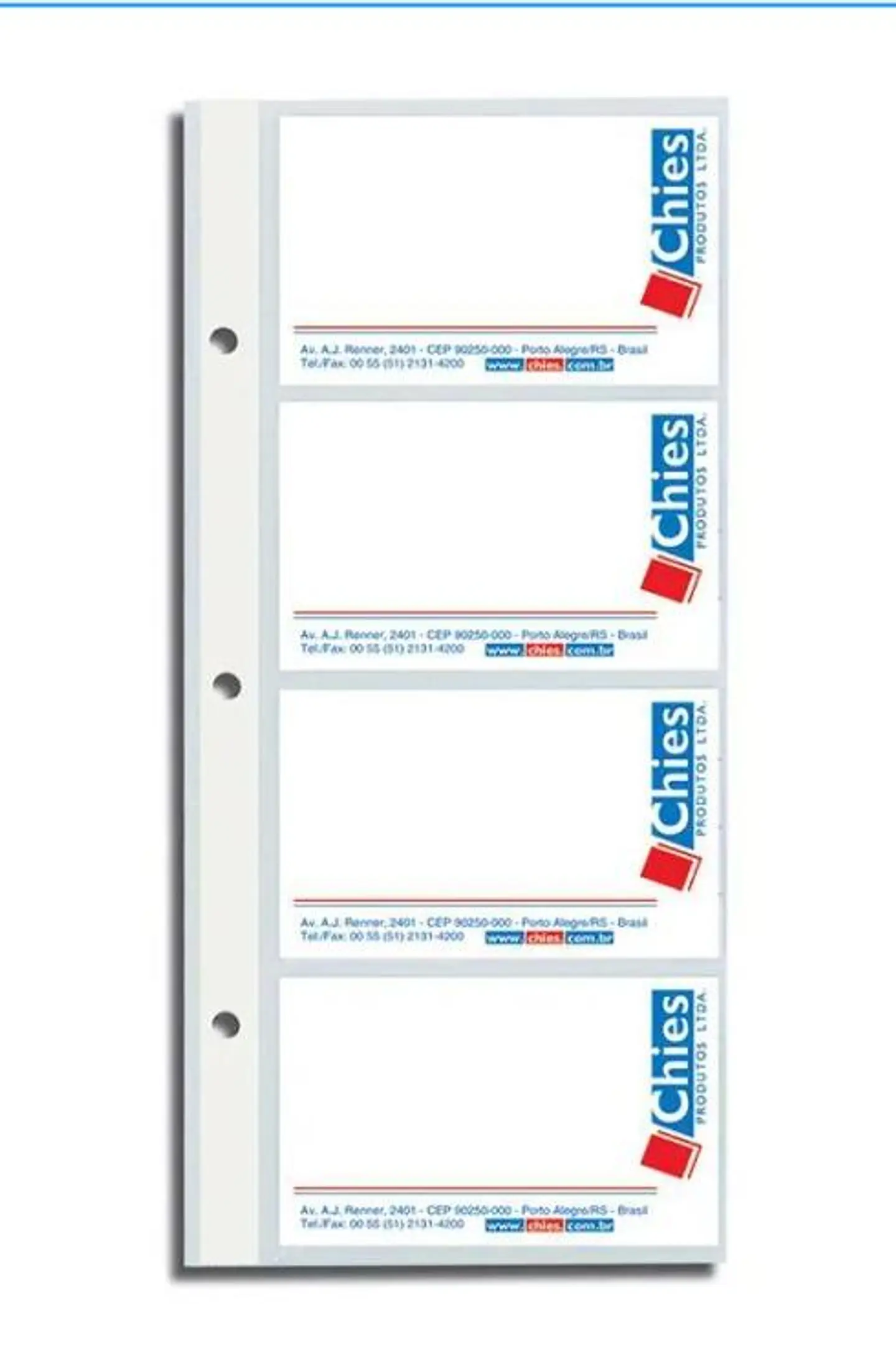 Funda Chies para Tarjetero Ejecutivo - Transparente 1