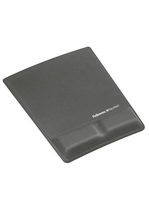 Mouse Pad Reposa / Apoya Muñecas Gris Hilado