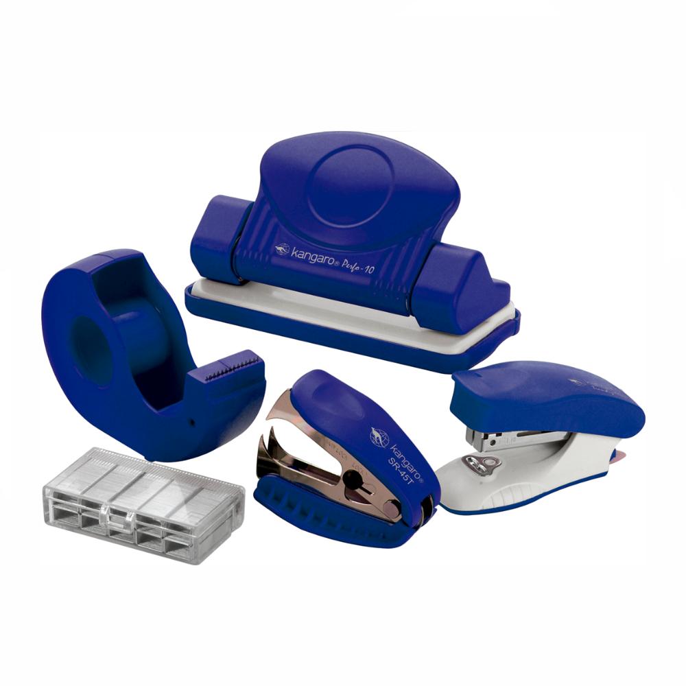 Set Perforadora + Corchetera + Disp de Cinta 10M/Z5 Azul