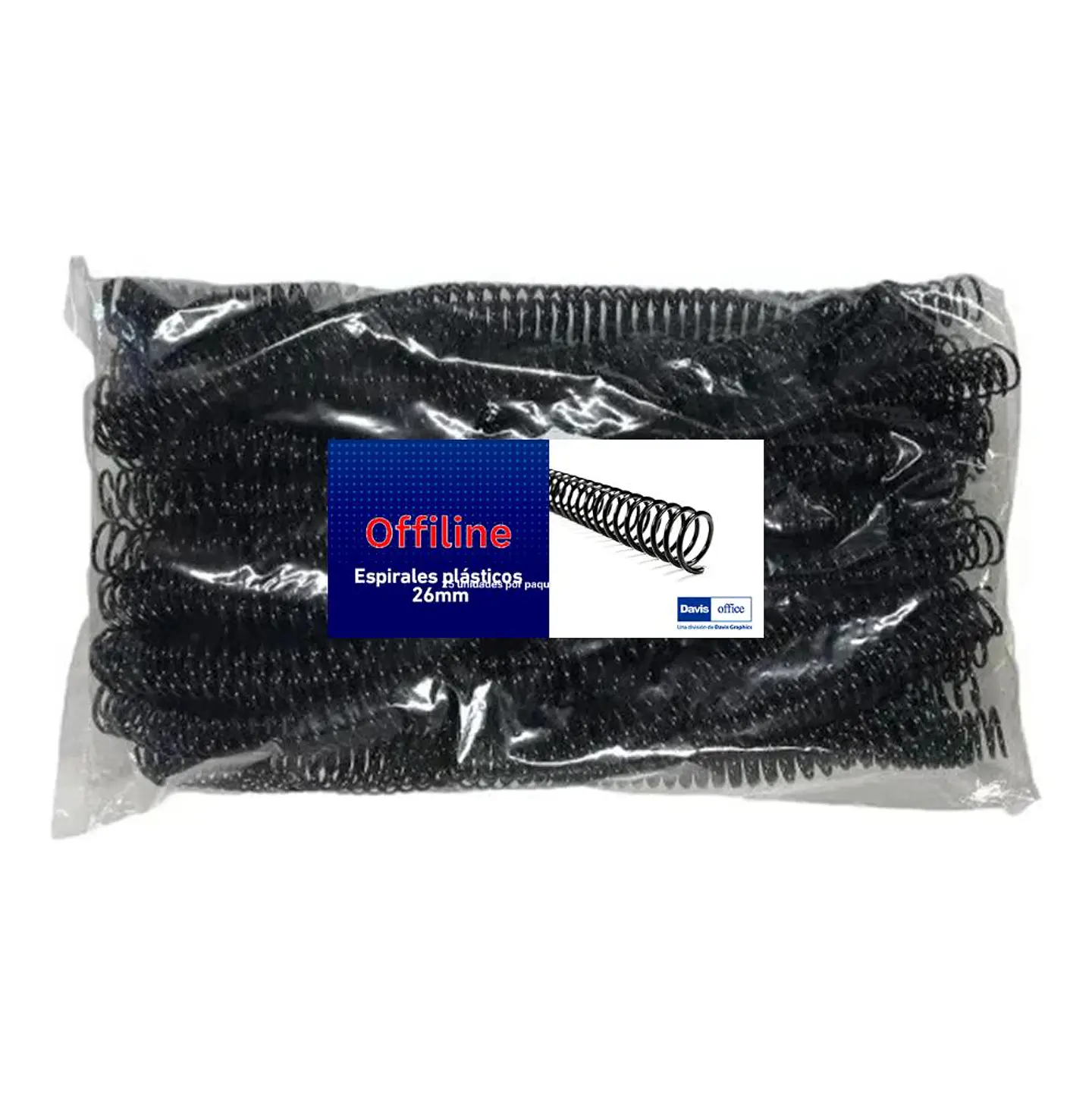 Espirales Plásticos para Encuadernado Negro Medida 8 a 36 mm 5