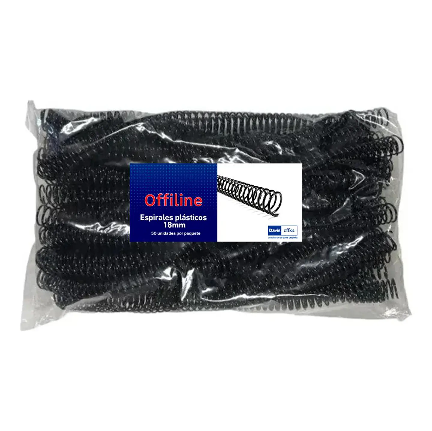 Espirales Plásticos para Encuadernado Negro Medida 8 a 36 mm 8