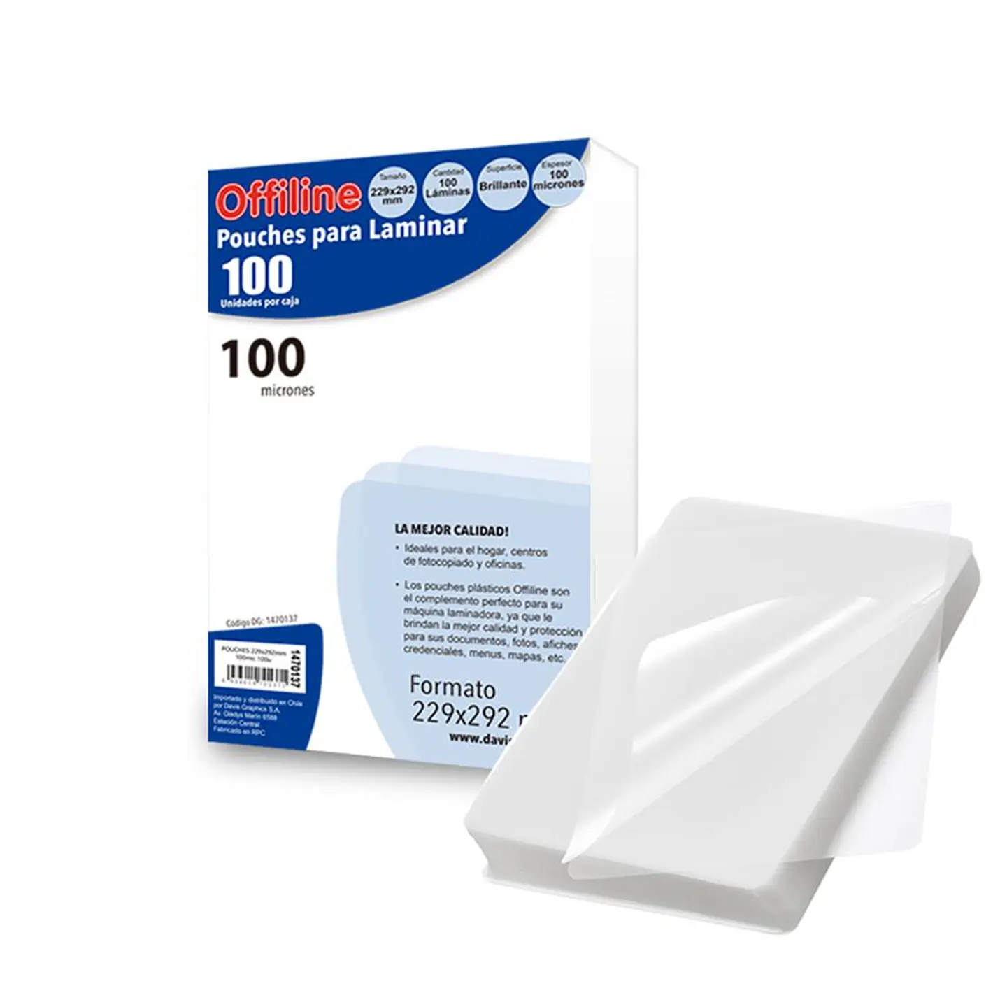 Pack 100 Láminas Termolaminar / Pouches 100mic 3