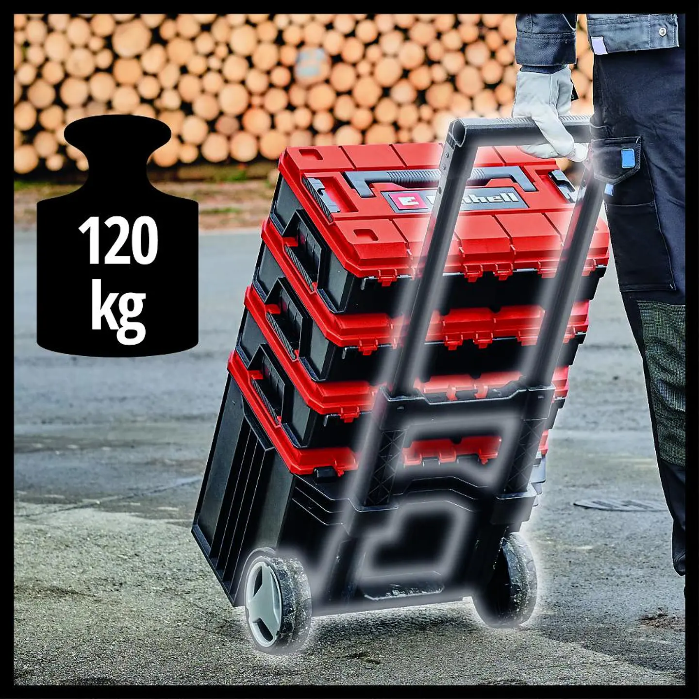 Maleta con Ruedas Carga Máxima 120kg Einhell 10