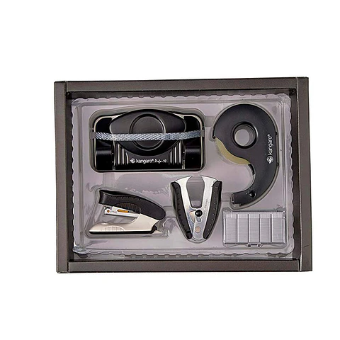 Set Perforadora + Corchetera + Disp de Cinta T10M Negro