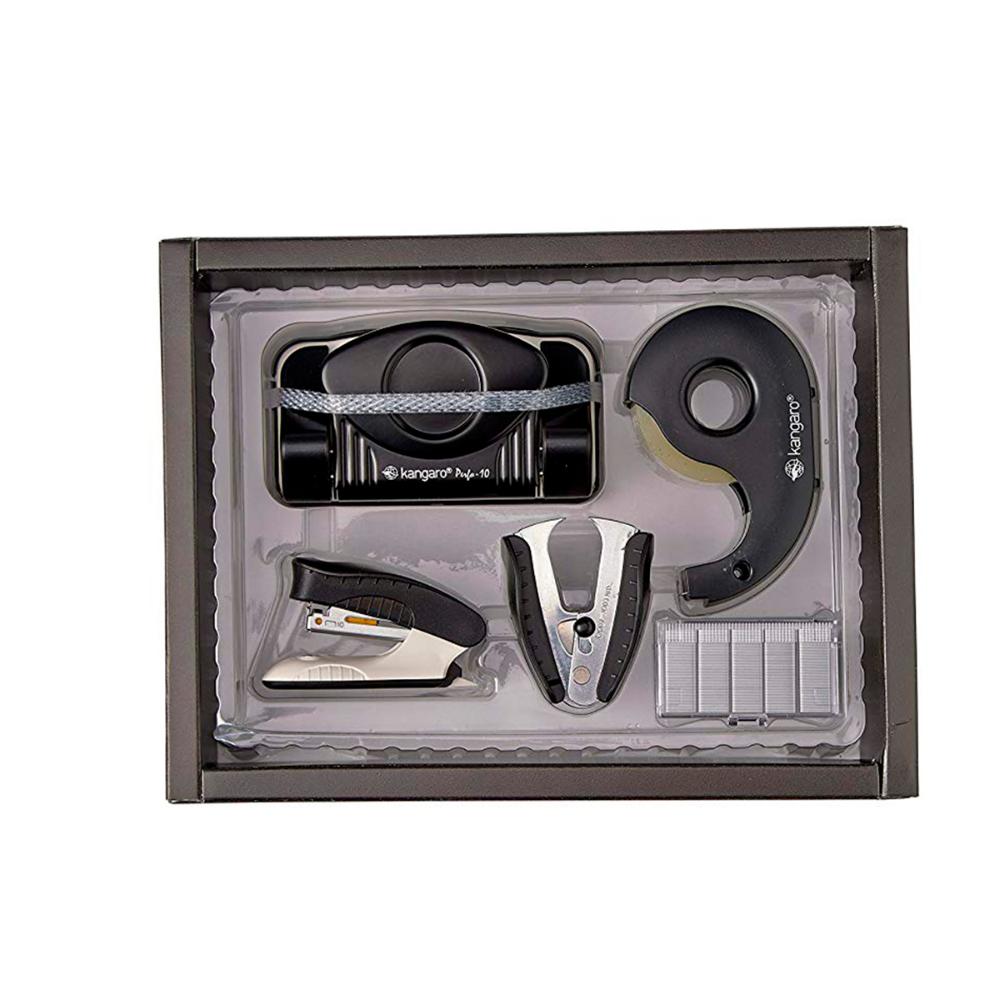 Set Perforadora + Corchetera + Disp de Cinta T10M Negro