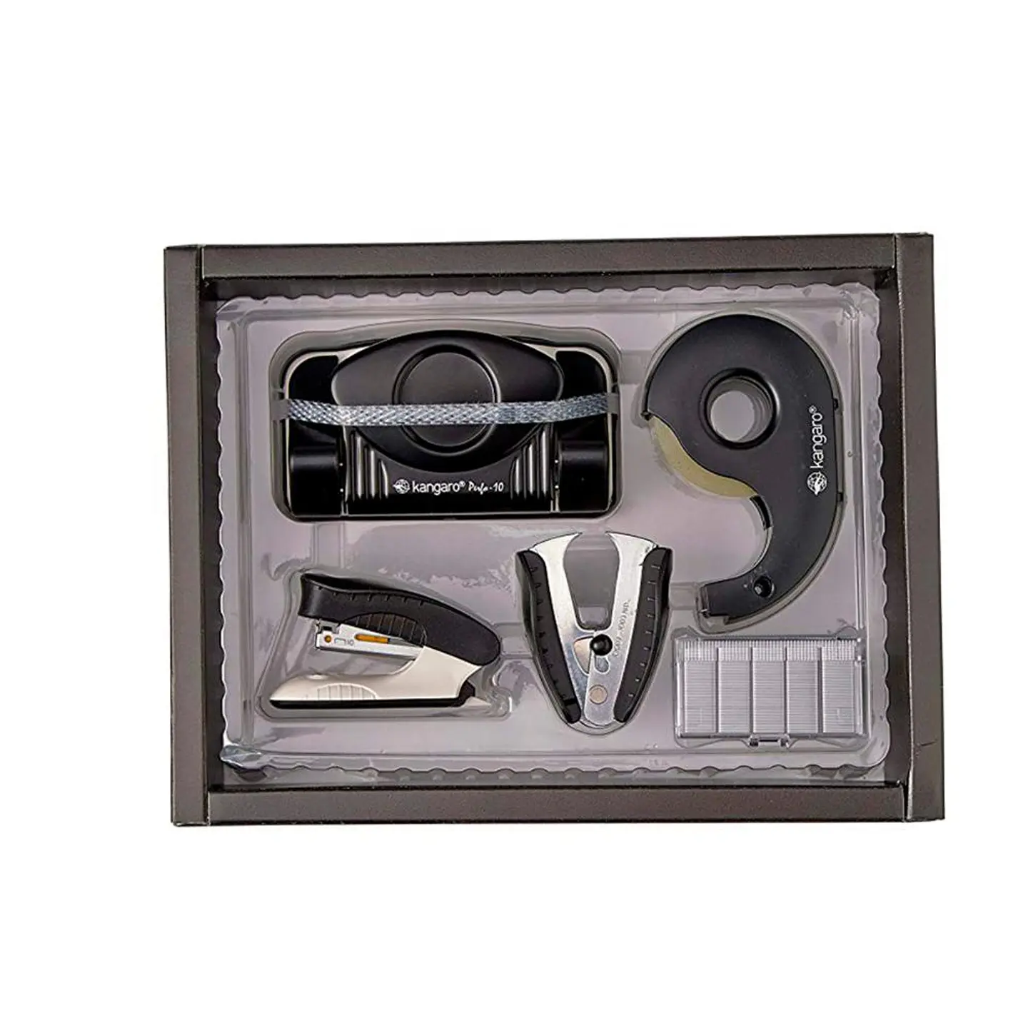Set Perforadora + Corchetera + Disp de Cinta T10M Negro 1