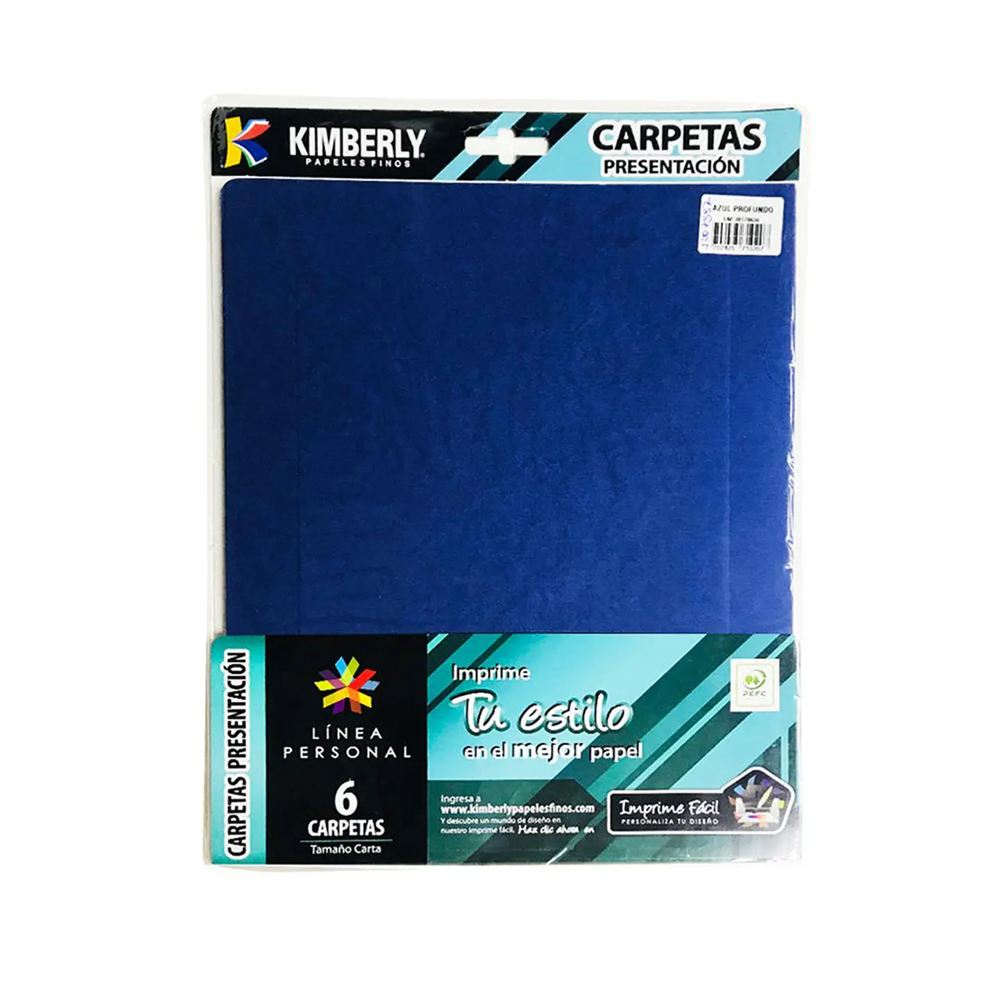 Carpetas de presentación tamaño carta 6 unidades Kimberly 6