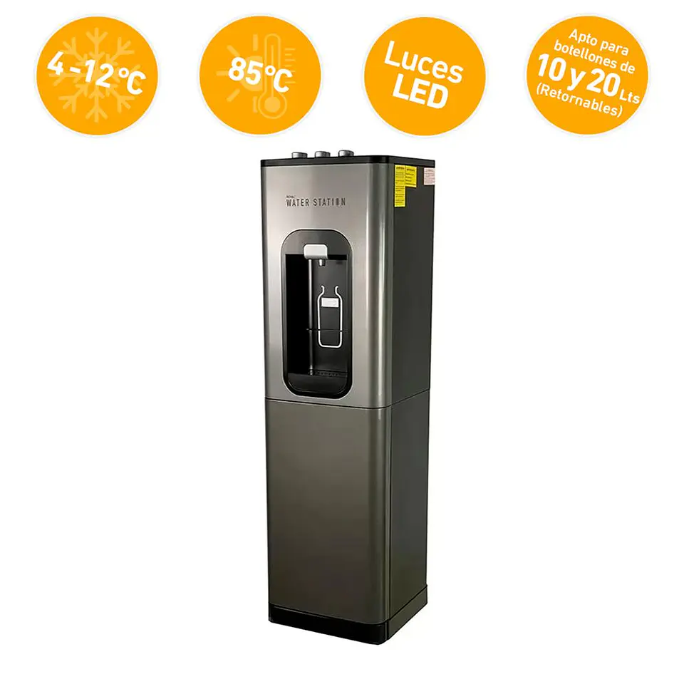 Dispensador Compresor Agua Water Station Bidón 10L o 20L 3