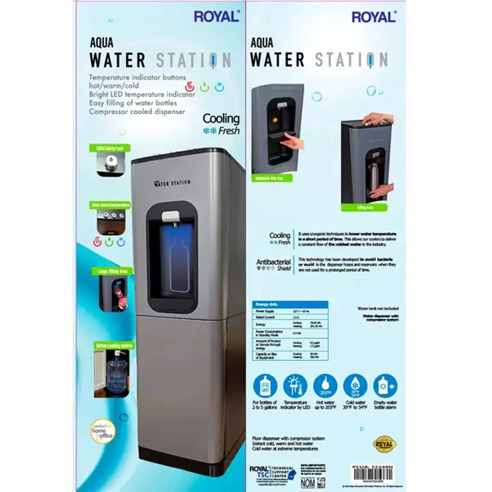 Dispensador Compresor Agua Water Station Bidón 10L o 20L 8