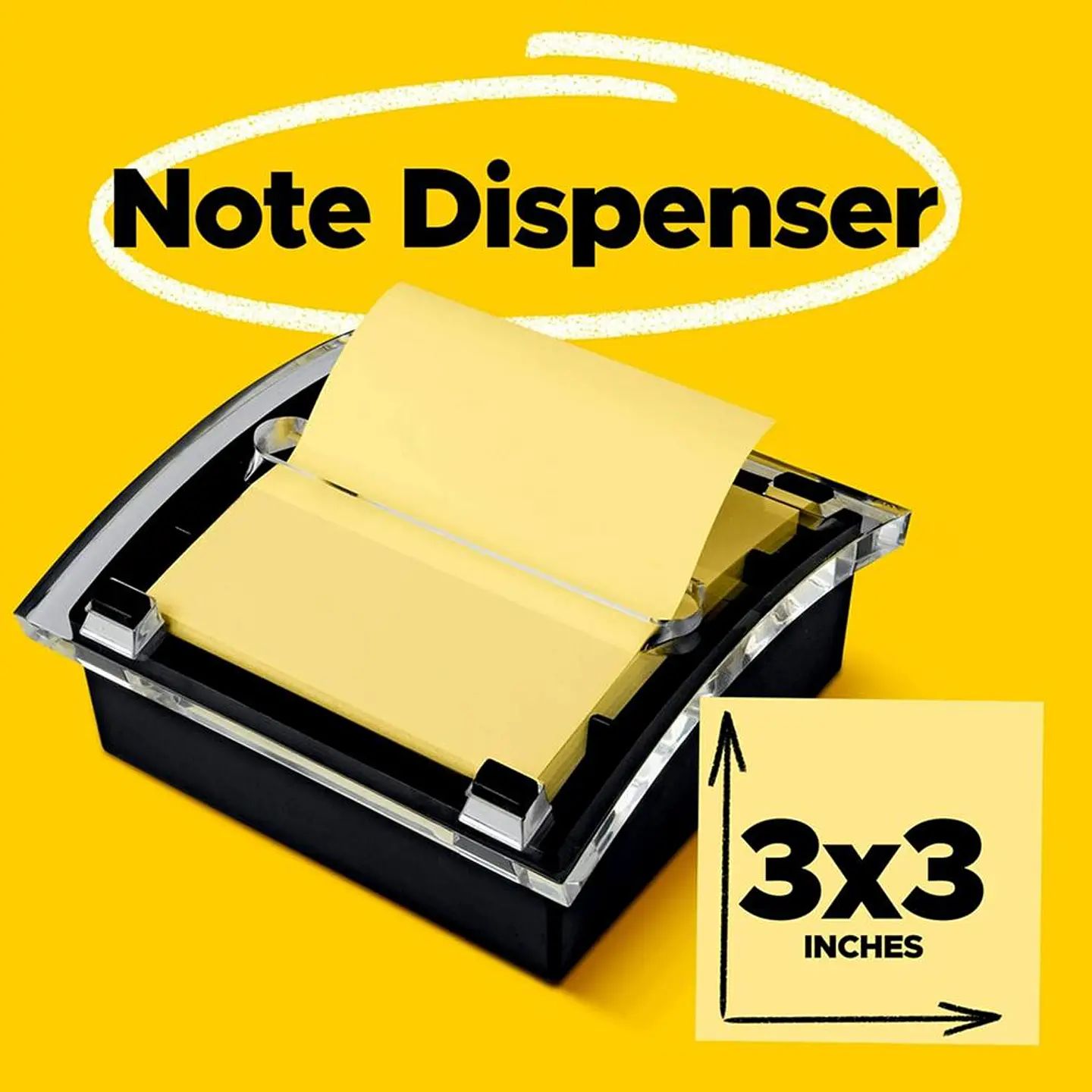 Dispensador de Notas Adhesivas Zig-Zag Para Tamaño 7,6 x 7,6 cm 2